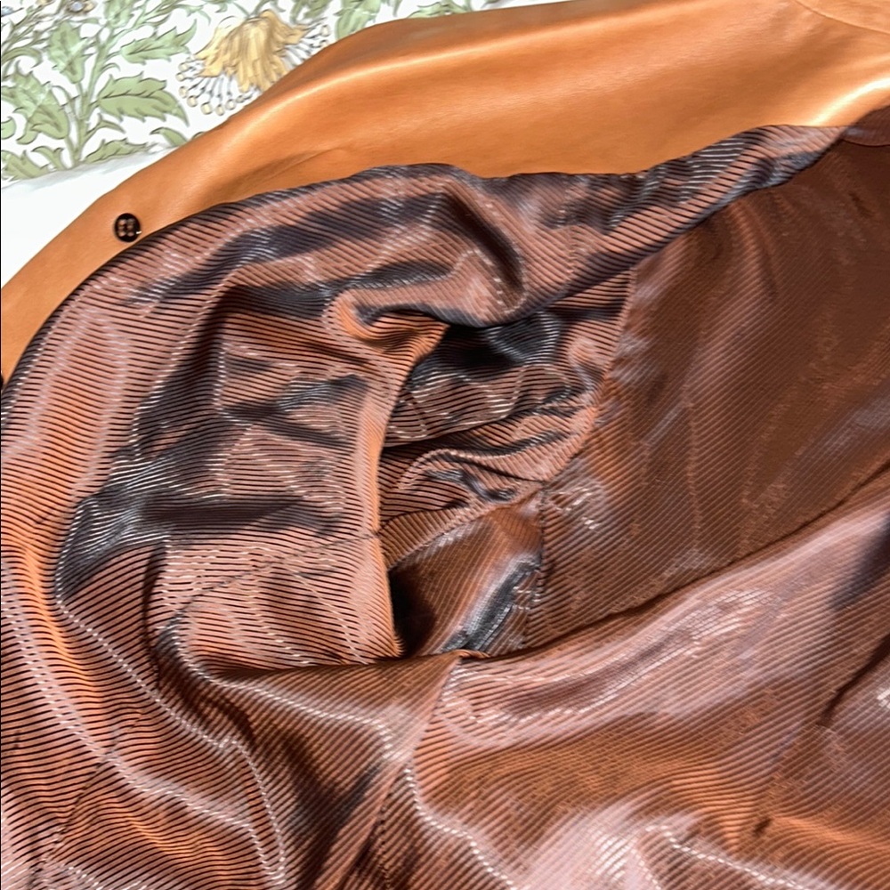 Giorgio Brutini Men's Brown Leather Blazer Jacket - Picture 10 of 16